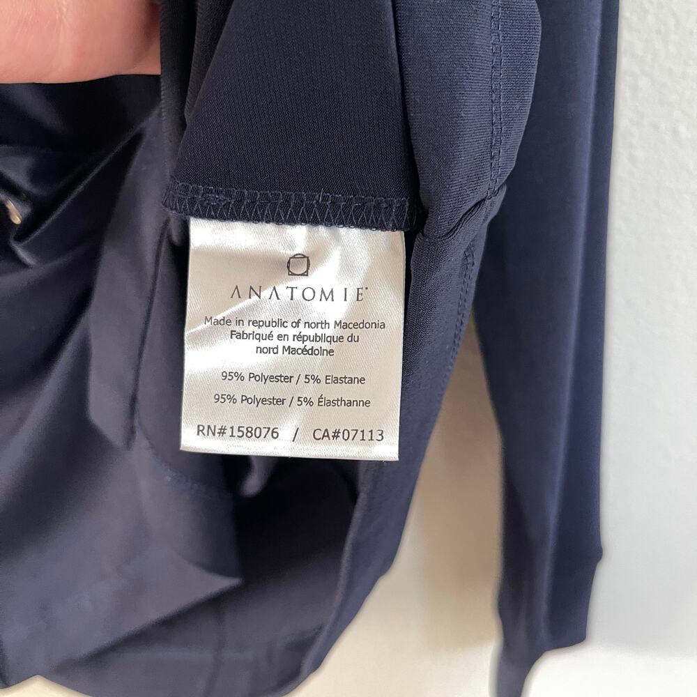 ANATOMIE Navy Danica Snap On Super Jersey Top (M) - Picture 7 of 8